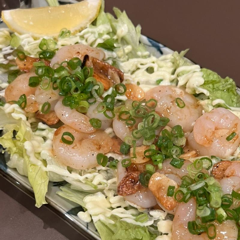 小エビのアヒージョ焼き(みくに)