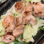 鉄板シロ塩焼き