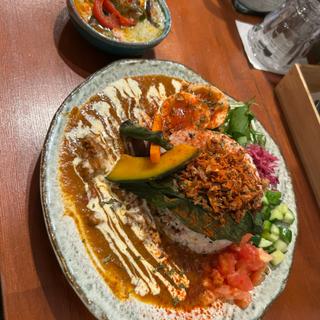 2種のあいがけカレー