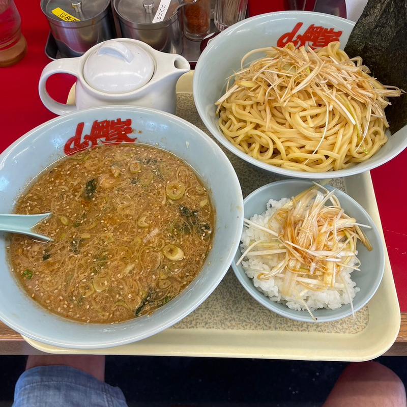 味噌つけ麺　白髪ネギ　半ライス(ラーメン山岡家 春日部店)