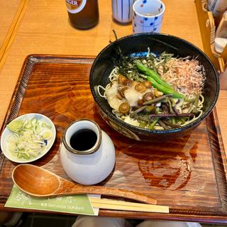 みぞれ（冷）大根おろしと山菜のそば(手打ちそば やぶ忠)