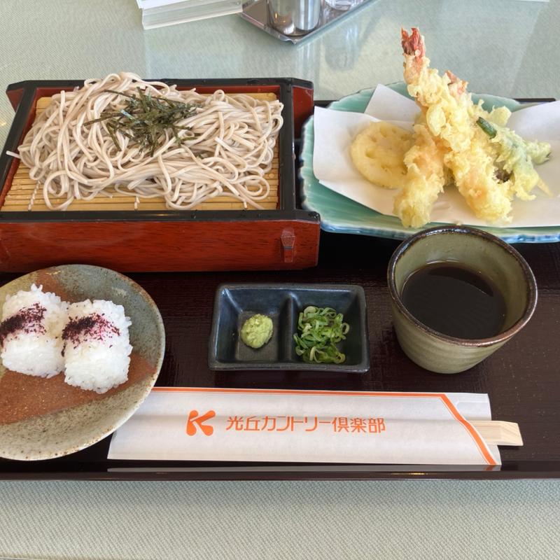 天ぷら蕎麦(光丘カントリー倶楽部レストラン )