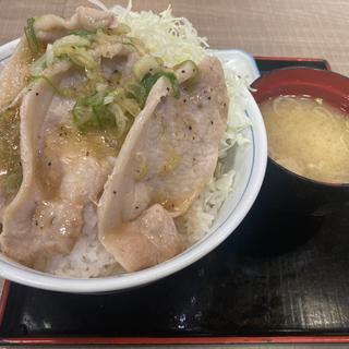 八ヶ岳ネギ塩豚丼　大
