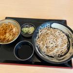 #かき揚げ丼そばセット 