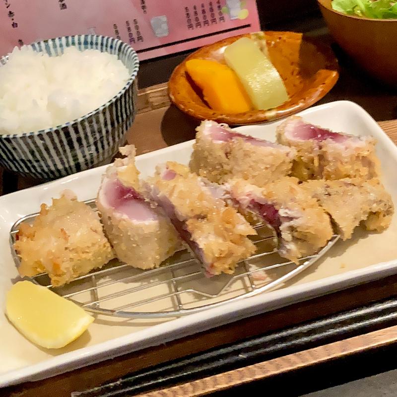 さばレアかつ定食 1日7食限定(お料理 さかなか)