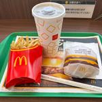 昼マック　ダブルチーズバーガーLサイズ変更