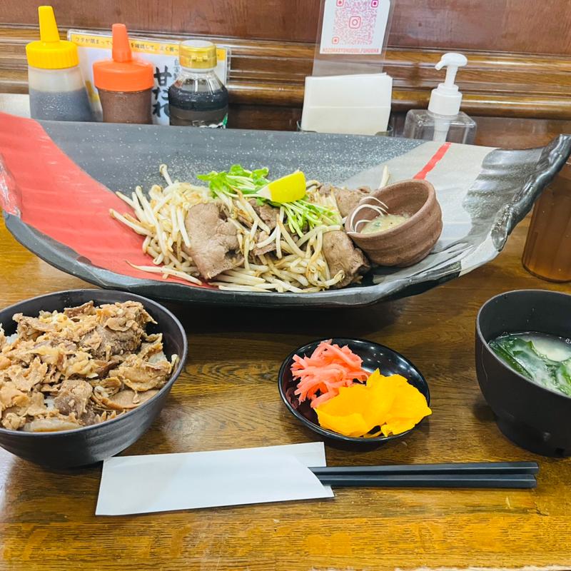 牛タン塩タレ定食(大盛り)(青空食堂 筑紫野店)