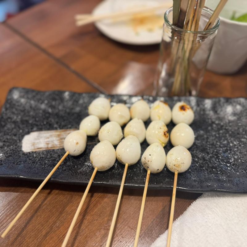 うずら串(鳥一伝承　焼鳥酒場ヤスモリ商店)