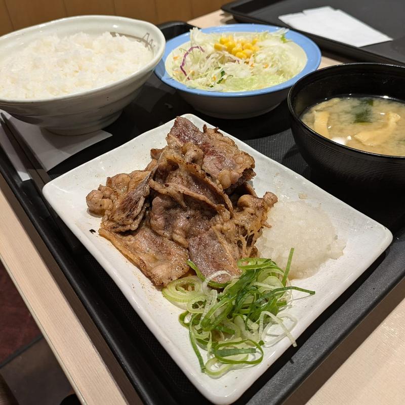 カルビ焼き定食(松屋 祖師谷大蔵3丁目店)