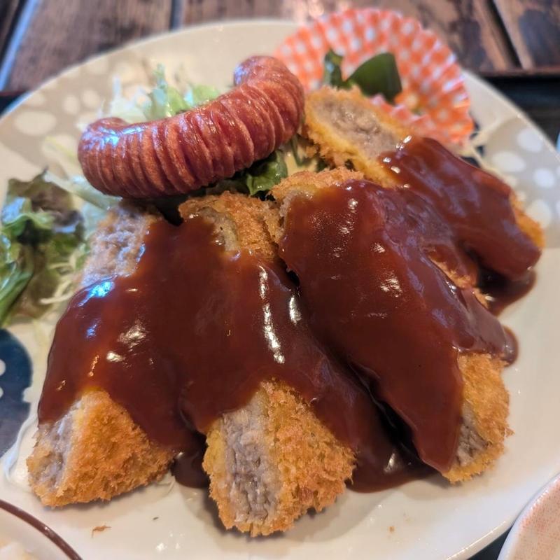 メンチカツ定食(てんてん亭)