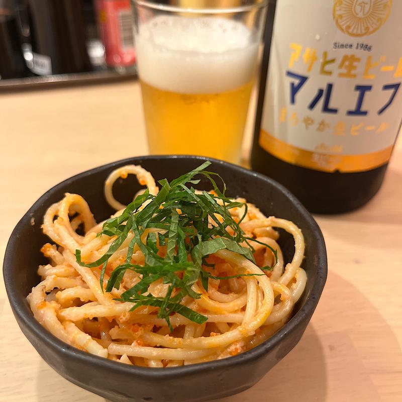 明太子スパサラ(立ち飲み やみー ふたつめ)