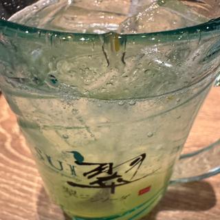 翠ジンソーダ