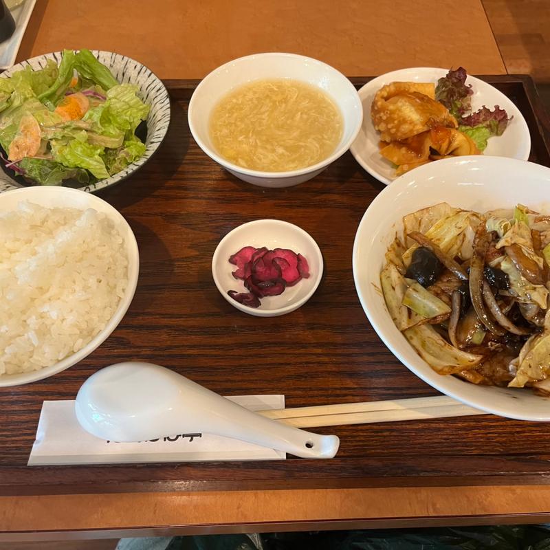 日替わりランチ（ホイコーロー）(中華料理 たんぽぽ亭)