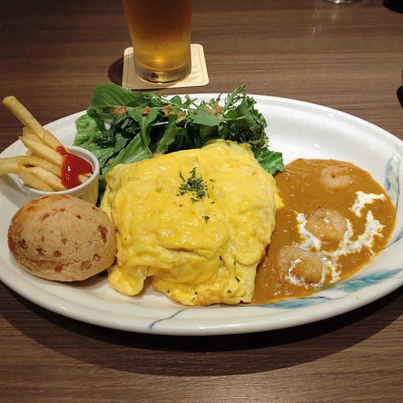 海老カレーオムライスプレート(ドトール珈琲農園 大宮駅東口店)