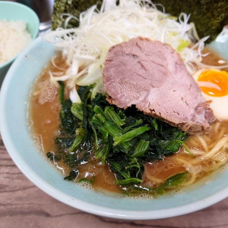 本店ラーメン並 ネギ(武蔵家 中野本店)