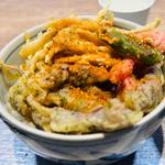 白えびとホタルイカの天丼
