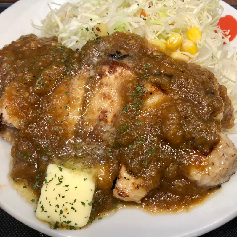 国産雪国育ち厚切りトンテキ定食シャリアピンソース(松屋 学芸大学店 )