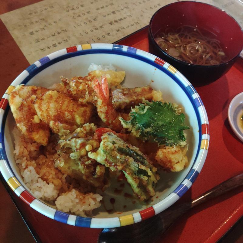 豪華天丼(そば処 竹庵 （そばどころ ちくあん）)