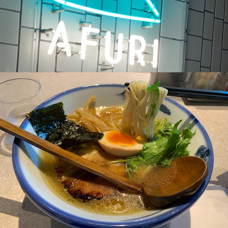 名物柚子塩ラーメンまろ味(AFURI 有楽町)
