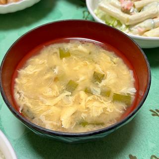 ニラたま味噌汁