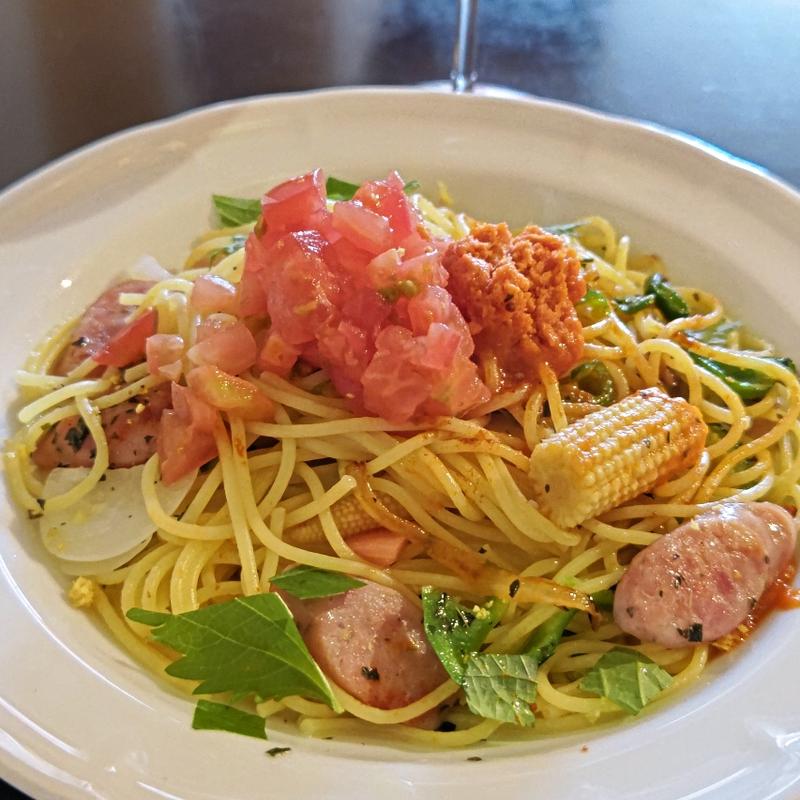 夏の塩レモンナポリタン(カフェ ラ ミル 横浜元町店)