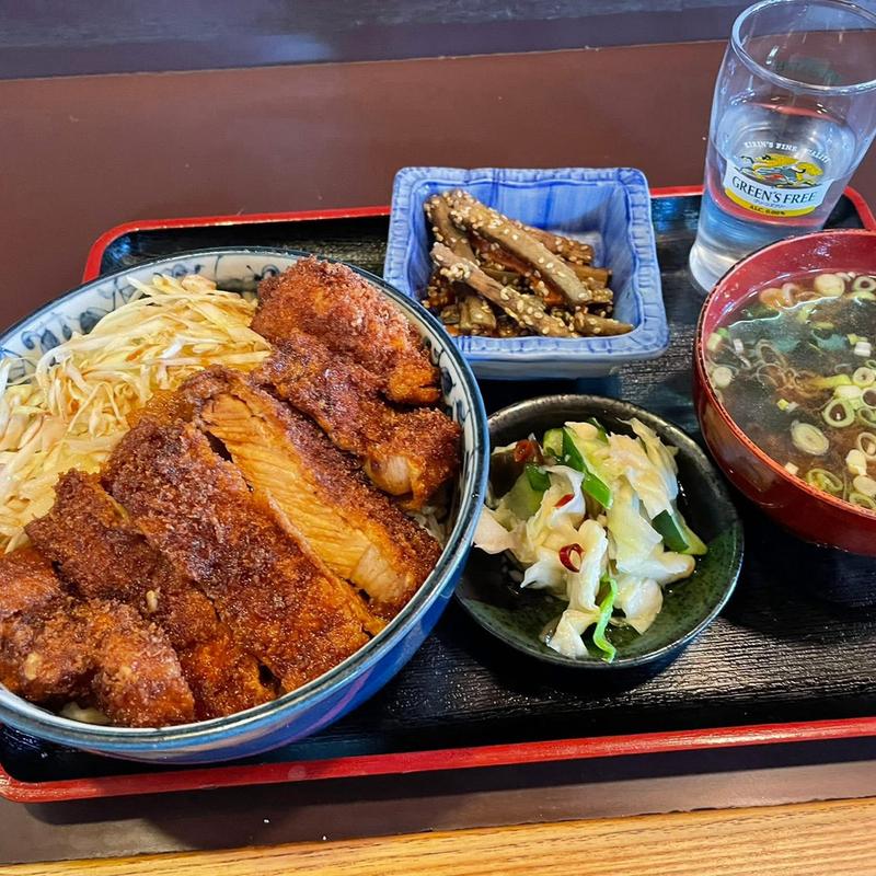 ソースかつ丼(丸萬食堂)