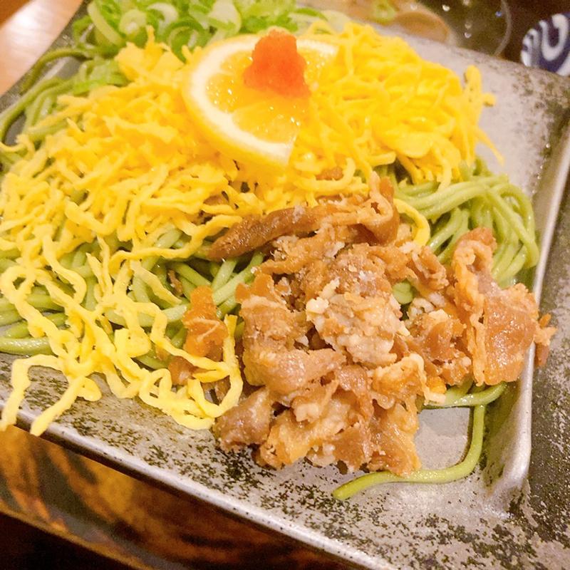 瓦そば（瓦そば唐揚げセット）(みほり峠 広島大町店 )