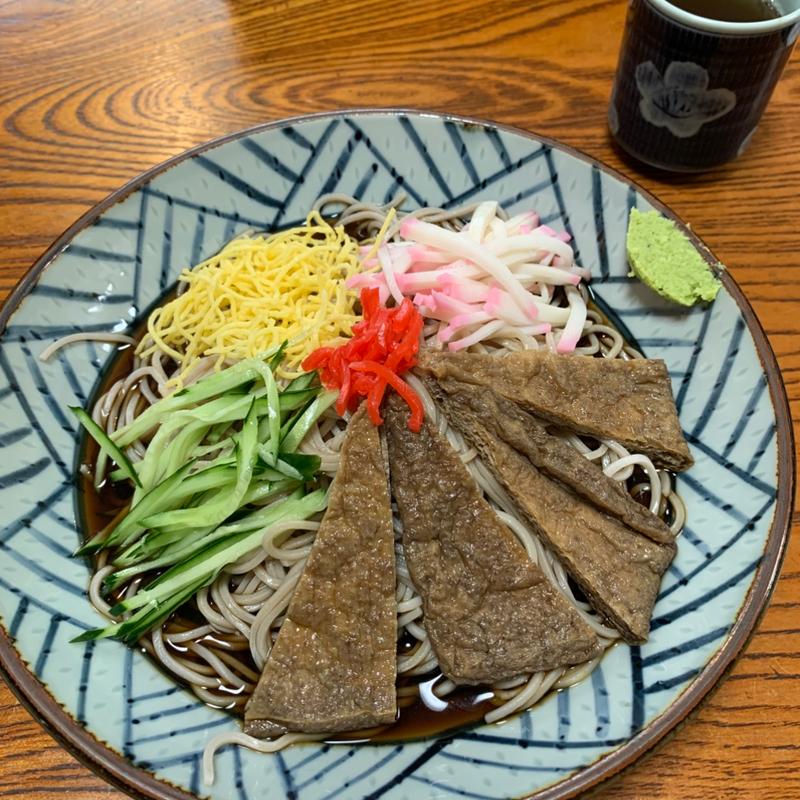 冷しきつねそば(中村庵)