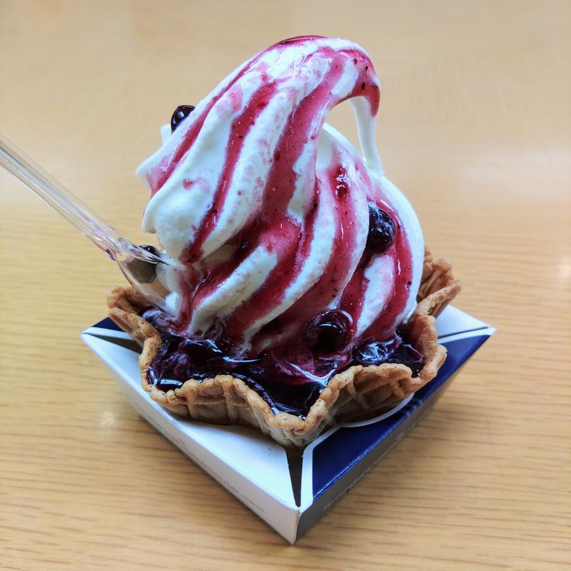 農アイスワッフル ブルーベリー(農アイス　株式会社産直とわだ)