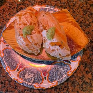 炙りトロサーモン　わさび