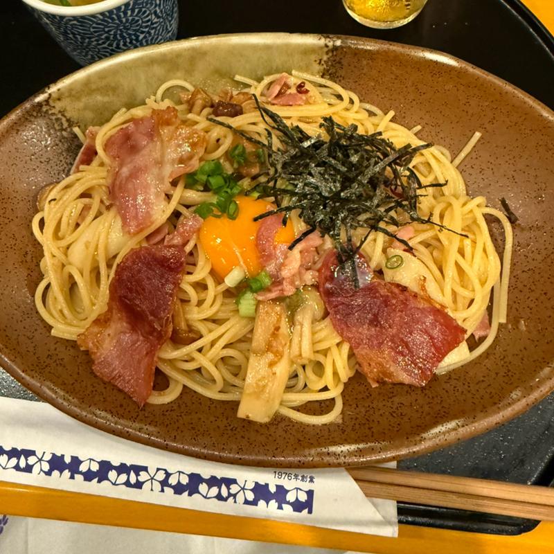 きのことベーコンの和風バター醤油(洋麺屋五右衛門 経堂店)