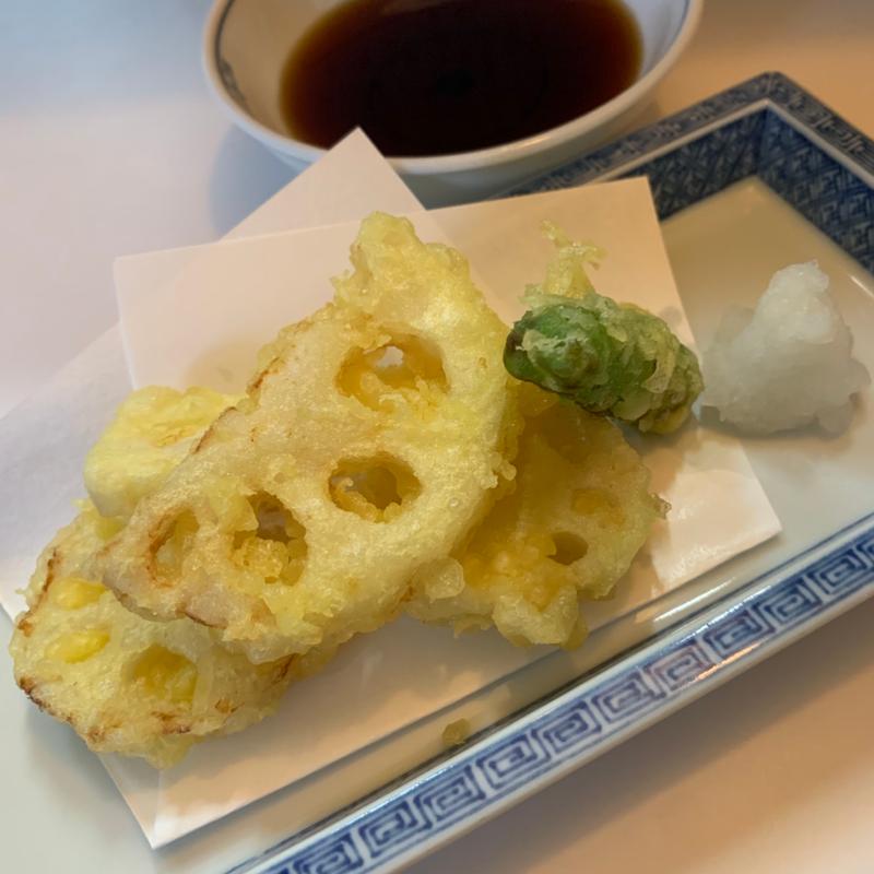 新レンコン天麩羅(ほそぼそ亭)