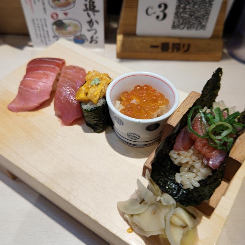 特上 赤酢握り鮨5貫(巻き鮨・中華そば浜八)