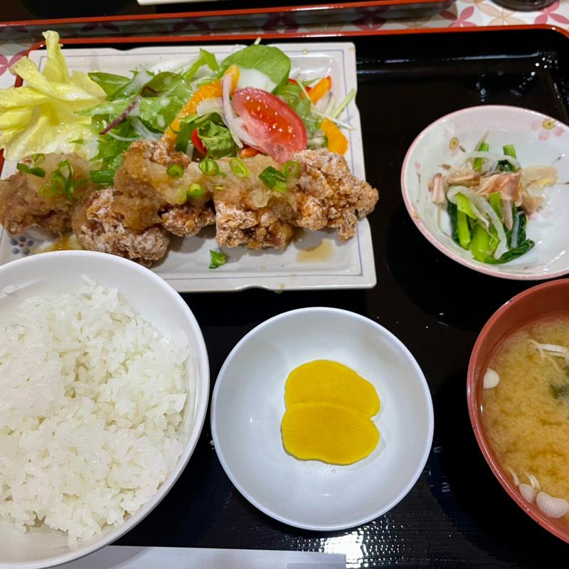 唐揚げおろしポン酢定食(駒子の湯 )
