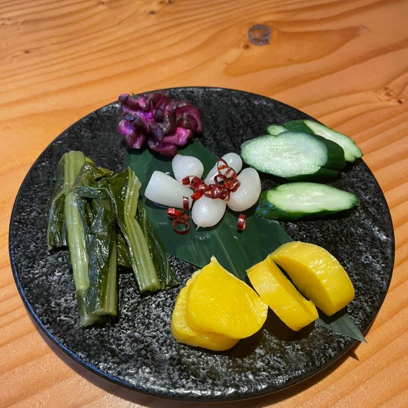 漬け物(茨城地のもの わらやき料理 たたきの一九 土浦店)