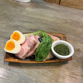 アカニシ貝と煮干しラーメン