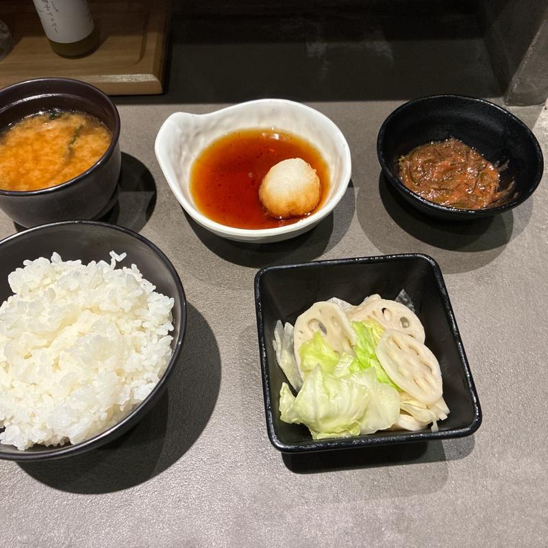 肉天定食(博多天ぷら たかお ルクア大阪店)