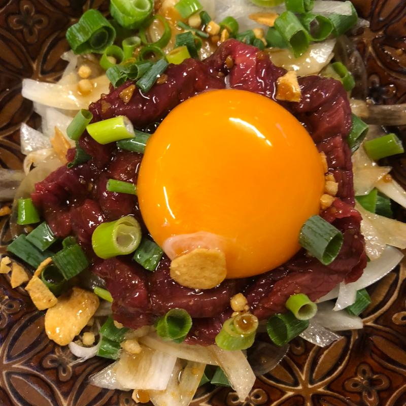 桜ユッケ(学大酒場エビス参 )