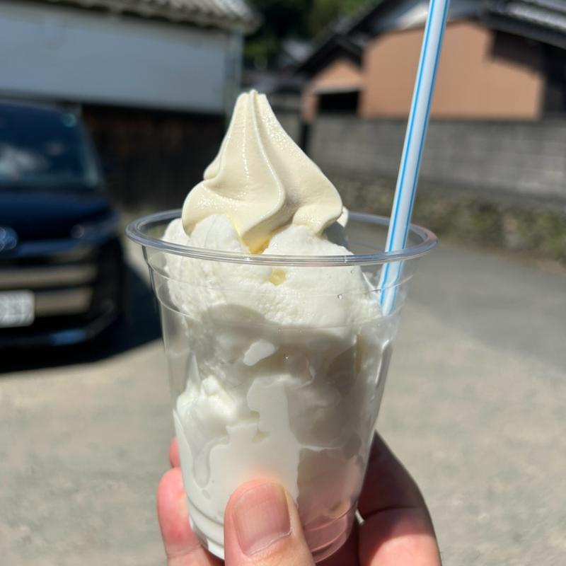 フローズンヨーグルトフロート(みるく工房 飛鳥 （西井牧場）)