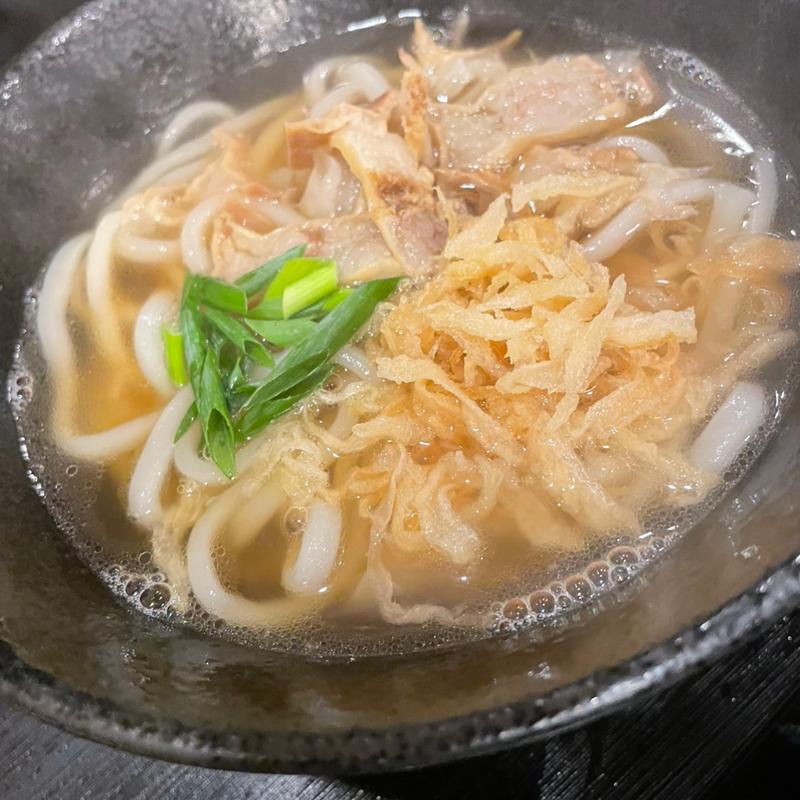 油かすうどん(うどん つる太)