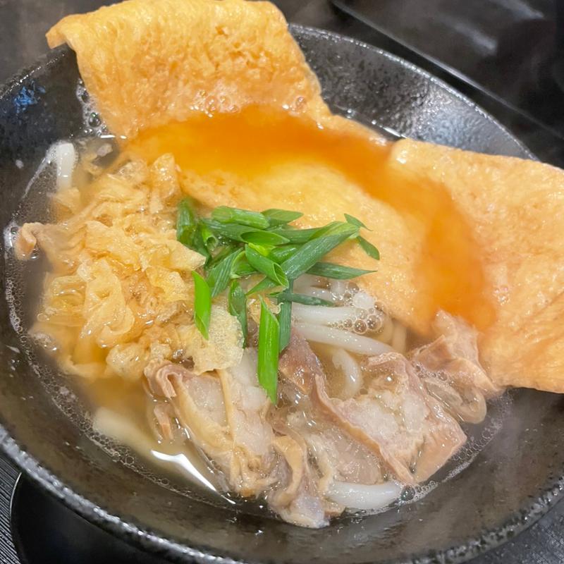 きつね油かすうどん(うどん つる太)