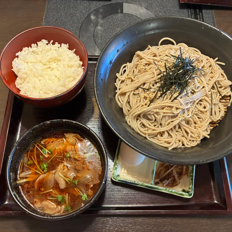 肉つけ　ラー油風味　白ごはん付き(浪花そば ツイン21店 （なにわそば）)