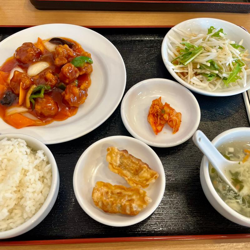 酢豚ランチ(台湾料理 萬福)