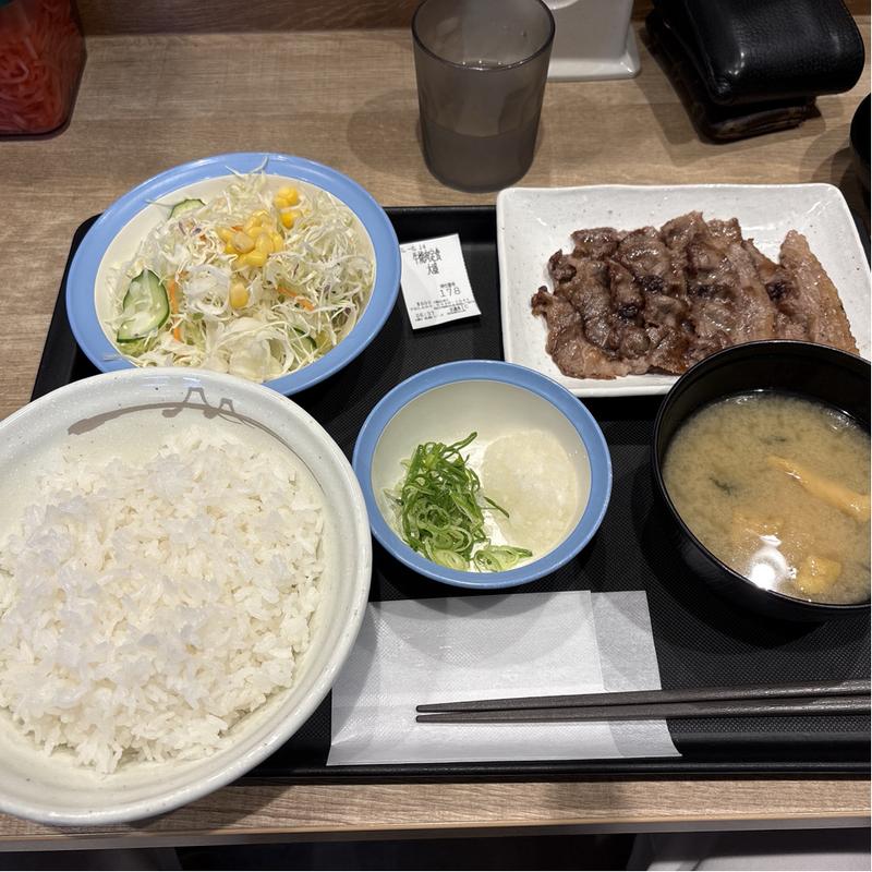 牛焼肉定食　大盛(松屋 草加店)