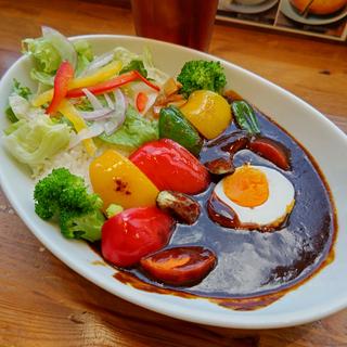 彩野菜の黒カレー