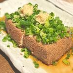 厚揚げのねぎまみれ