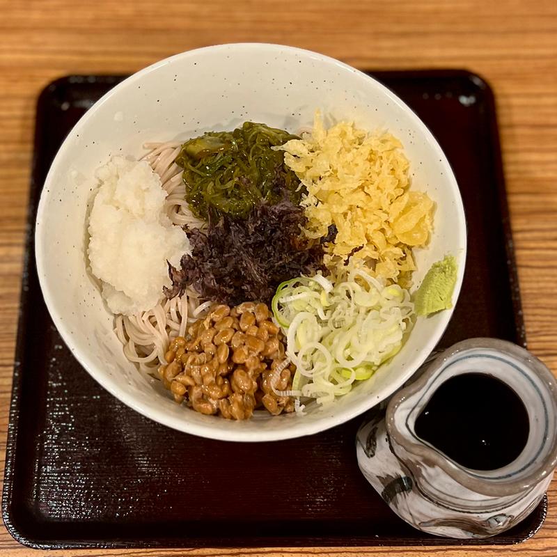 めかぶ納豆おろしそば(そば処 はまなす)