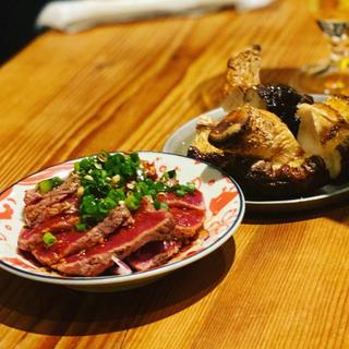 ラム肉の炙りタタキ