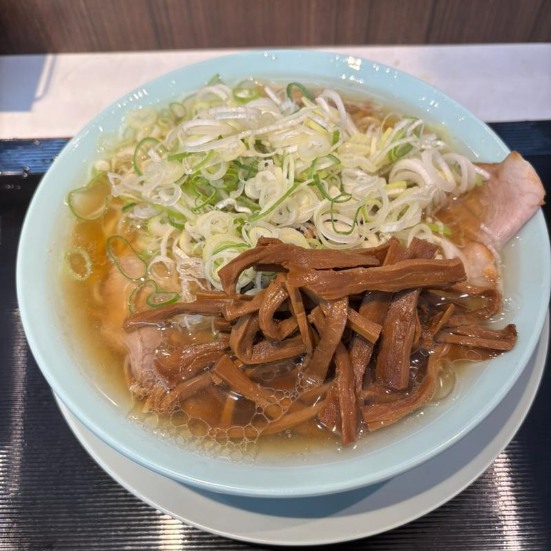 ネギ中華そば+メンマ(ニューともちんラーメン 川崎駅前店)
