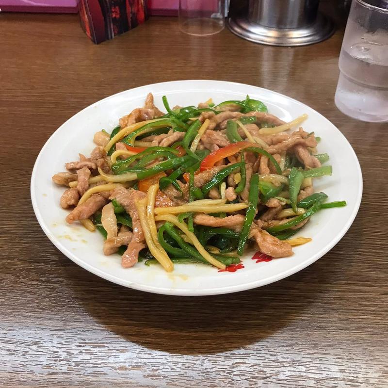 青椒肉絲(珍來 柏藤ヶ谷店)